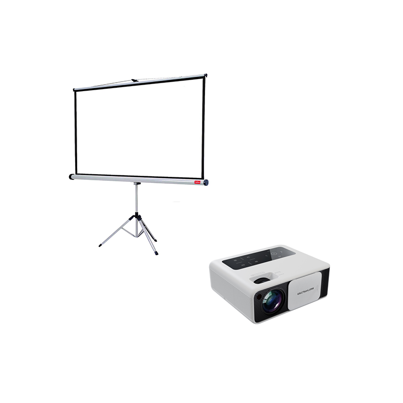 Projector and Screen 2 projector and screen combo